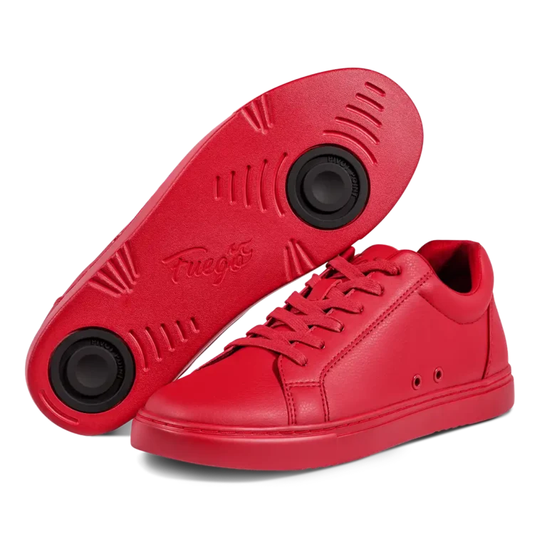 fuego-low-top-punainen-2-1200×1200 Trendikkäät nauhalliset tanssikengät. Vegaaniset materiaalit sekä luistava kumiseospohja. Saatavilla useissa väreissä.