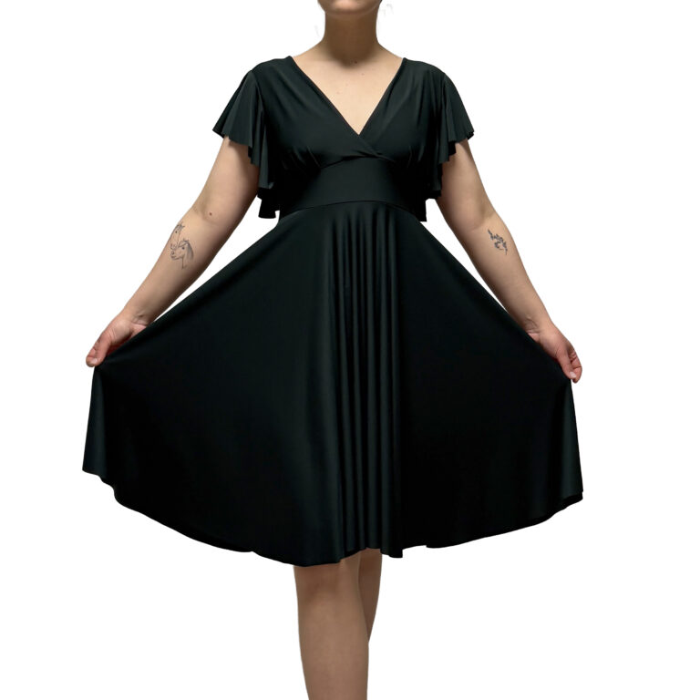 silver_fashion_1945_mekko_tummanvihreä_etu